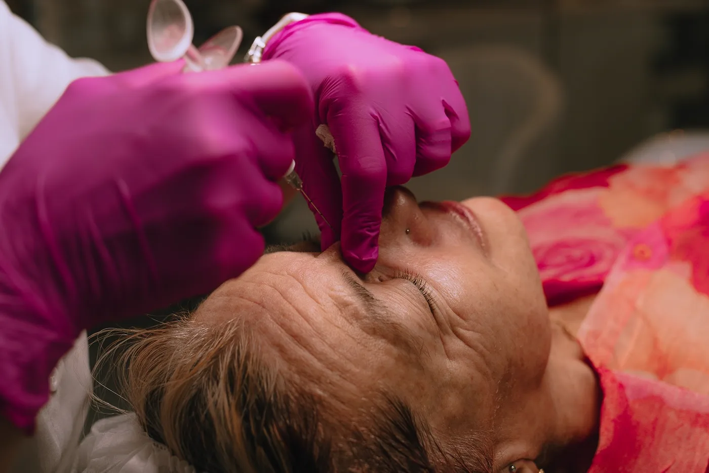 Procedimento de estética avançada em detalhe